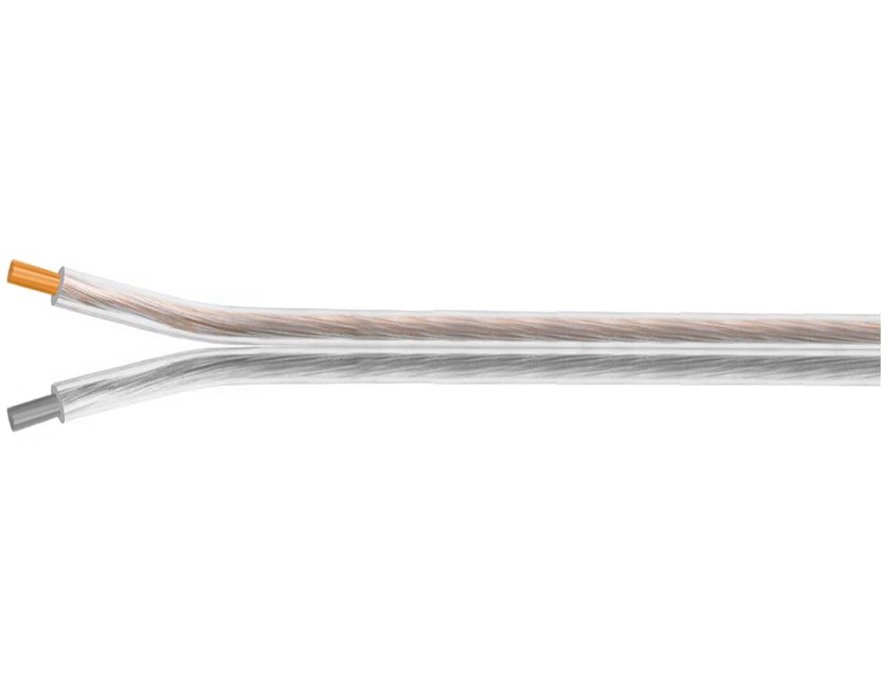 01.037.0196 ΚΑΛΩΔΙΟ OFC ΔΙΑΦΑΝΕΣ 2X0.5mm² S/C ΚΑΘΑΡΟΥ ΧΑΛΚΟΥ OD4 HAI - Image 1