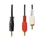 ΚΑΛΩΔΙΟ ΗΧΟΥ 3.5mm STEREO ΑΡΣΕΝΙΚΟ ΣΕ 2 RCA ΑΡΣΕΝΙΚΑ 5m ΕΠΙΧΡΥΣΑ OD2.8 R306 BAG VZN