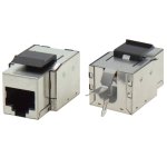 KEYSTONE JACK RJ45 STP CAT 5e TOOLESS 180° ΑΣΗΜΙ 7KJ2-CEFS SUT
