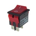ΔΙΑΚΟΠΤΗΣ ROCKER ΜΕΓΑΛΟΣ 4P ON-OFF 22A/250V ΚΟΚΚΙΝΟΣ LR210 HNO