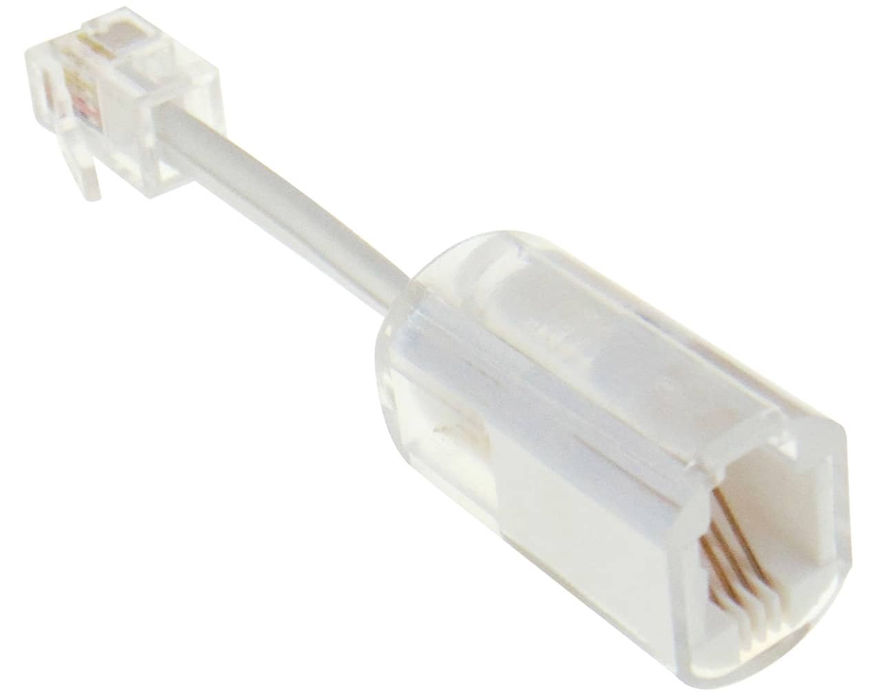 01.091.0068 ADAPTOR ΤΗΛΕΦΩΝΙΚΟ 4P4C ΑΡΣΕΝΙΚΟ ΣΕ 4P4C ΘΗΛΥΚΟ (ΣΤΡΙΦΤΑΡΙ) ΜΕ ΚΑΛΩΔΙΟ 7cm LANCOM - Image 1