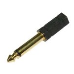 ADAPTOR AUDIO 6.3mm MONO ΣΕ 3.5mm MONO ΘΗΛΥΚΟ ΕΠΙΧΡΥΣΟ AU1314 ULTIMAX