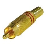 RCA ΑΡΣΕΝΙΚΟ ΚΑΛΩΔΙΟΥ ID5mm ΕΠΙΧΡΥΣΟ ΚΟΚΚΙΝΟ TP2-018 JYC