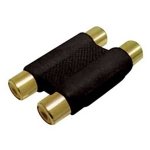 RCA ADAPTOR 2 ΘΗΛΥΚΑ ΣΕ 2 RCA ΘΗΛΥΚΑ ΕΠΙΧΡΥΣΟ ΜΑΥΡΟ JT3183 (XJ-G048G/B) LZ JKG