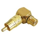 RCA ADAPTOR ΑΡΣΕΝΙΚΟ ΣΕ RCA ΘΗΛΥΚΟ ΓΩΝΙΑΚΟ ΕΠΙΧΡΥΣΟ ΜΑΥΡΟ LZ552G/B LZ JKG