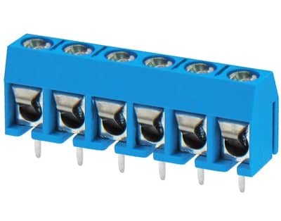 01.110.0039 ΚΛΕΜΑ ΤΥΠΩΜΕΝΟΥ 6P P5 h10 300V/15A ΜΠΛΕ 301-061-1600 ANY - Image 1