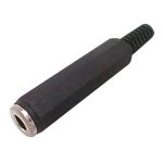 JACK 6.3mm² STEREO ΠΛΑΣΤΙΚΟ XJ-H005B (AP073B) LZ