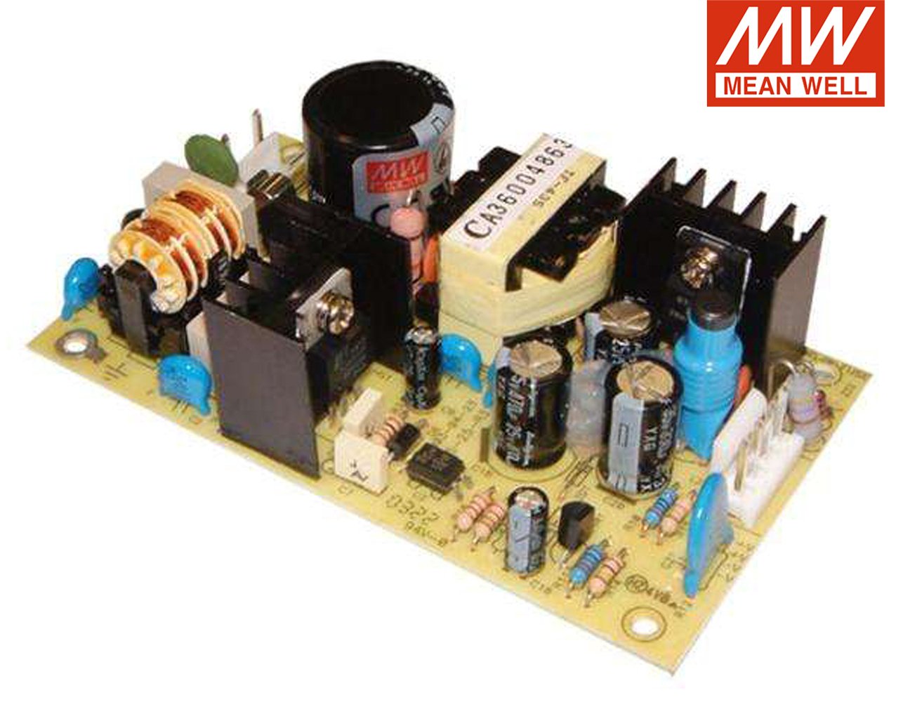 01.125.0031 ΤΡΟΦΟΔΟΤΙΚΟ ΑΝΟΙΧΤΟΥ ΤΥΠΟΥ 25.2W/12VDC/2.1A PCB PS-25-12 MEAN WELL - Image 1