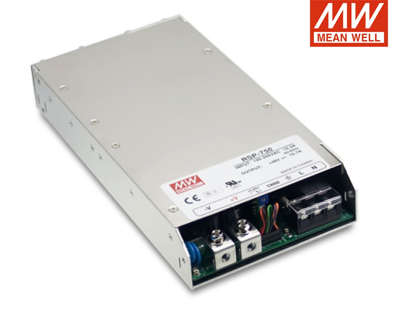 01.125.0253 ΤΡΟΦΟΔΟΤΙΚΟ 751.2W/24VDC/31.3A PFC LOW PROFILE RSP-750-24 MEAN WELL - Image 1
