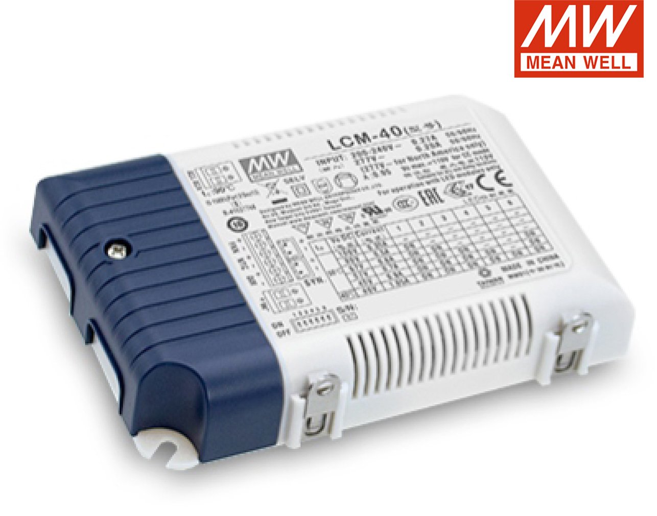 01.125.0330 ΤΡΟΦΟΔΟΤΙΚΟ LED 40W/350-1050mA PFC IP20 DIMMABLE LCM-40 MEAN WELL - Image 1