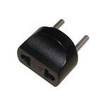 ADAPTOR ΡΕΥΜΑΤΟΣ ΟΒΑΛ 220V/110V-220V ΜΑΥΡΟ AC-7230 ULTIMAX