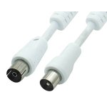 ΚΑΛΩΔΙΟ TV PAL M/F 5m ΜΕ ΦΕΡΡΙΤΗ ΛΕΥΚΟ BAG RC0722 COMP