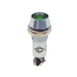 ΛΥΧΝΙΑ ΕΝΔΕΙΚΤΙΚΗ LED Φ8 230VAC/DC ΠΡΑΣΙΝΗ ΜΕ FASTON AD22C-8T XND