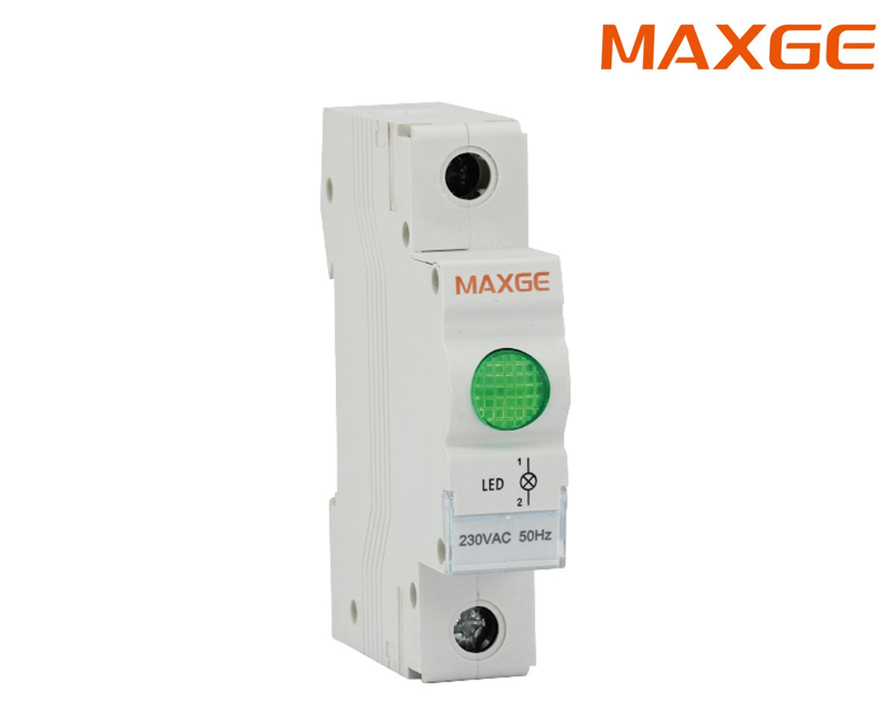 02.011.0246 ΛΥΧΝΙΑ ΕΝΔΕΙΚΤΙΚΗ LED ΡΑΓΑΣ 230VAC ΠΡΑΣΙΝΗ EPSL MAXGE - Image 1