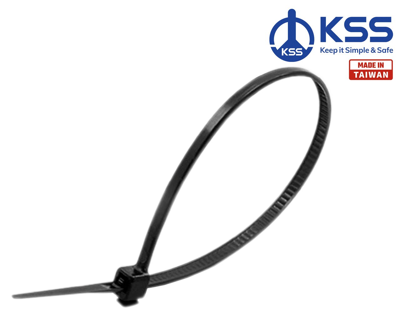 02.012.0184 ΔΕΜΑΤΙΚΑ ΚΑΛΩΔΙΩΝ 4.8X450mm ΜΑΥΡΑ UV CV450MW KSS - Image 1