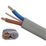 ΚΑΛΩΔΙΟ ΗΛΕΚΤΡΟΛΟΓΙΚΟ PVC FLAT TWIN & EARTH 2X4mm² +1.5 ΓΚΡΙ AT-TOP