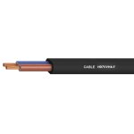 ΚΑΛΩΔΙΟ ΗΛΕΚΤΡΟΛΟΓΙΚΟ ΠΛΑΚΕ H07VVH6-F 2X1.5mm² ΜΑΥΡΟ TOP