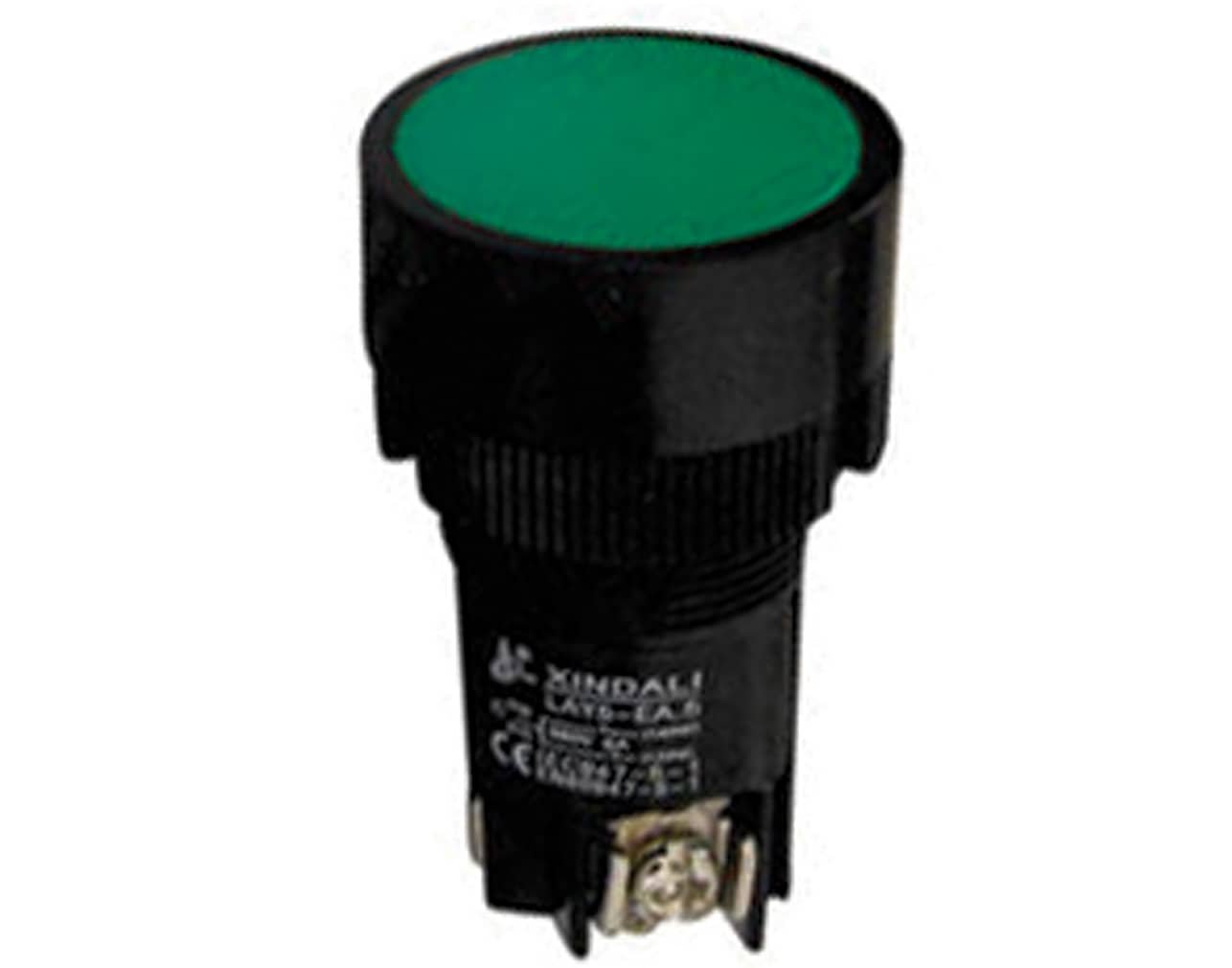03.002.0015 ΜΠΟΥΤΟΝ ΧΩΝΕΥΤΟ Φ22 1NO1NC ΠΡΑΣΙΝΟ MONOBLOCK (PB2210) EA135 KND - Image 1