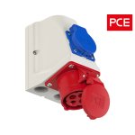 ΠΡΙΖΑ ΤΟΙΧΟΥ ΘΗΛΥΚΗ 4P 16A ΜΕ ΠΡΙΖΑ ΣΟΥΚΟ 9214-6 IP44 PCE