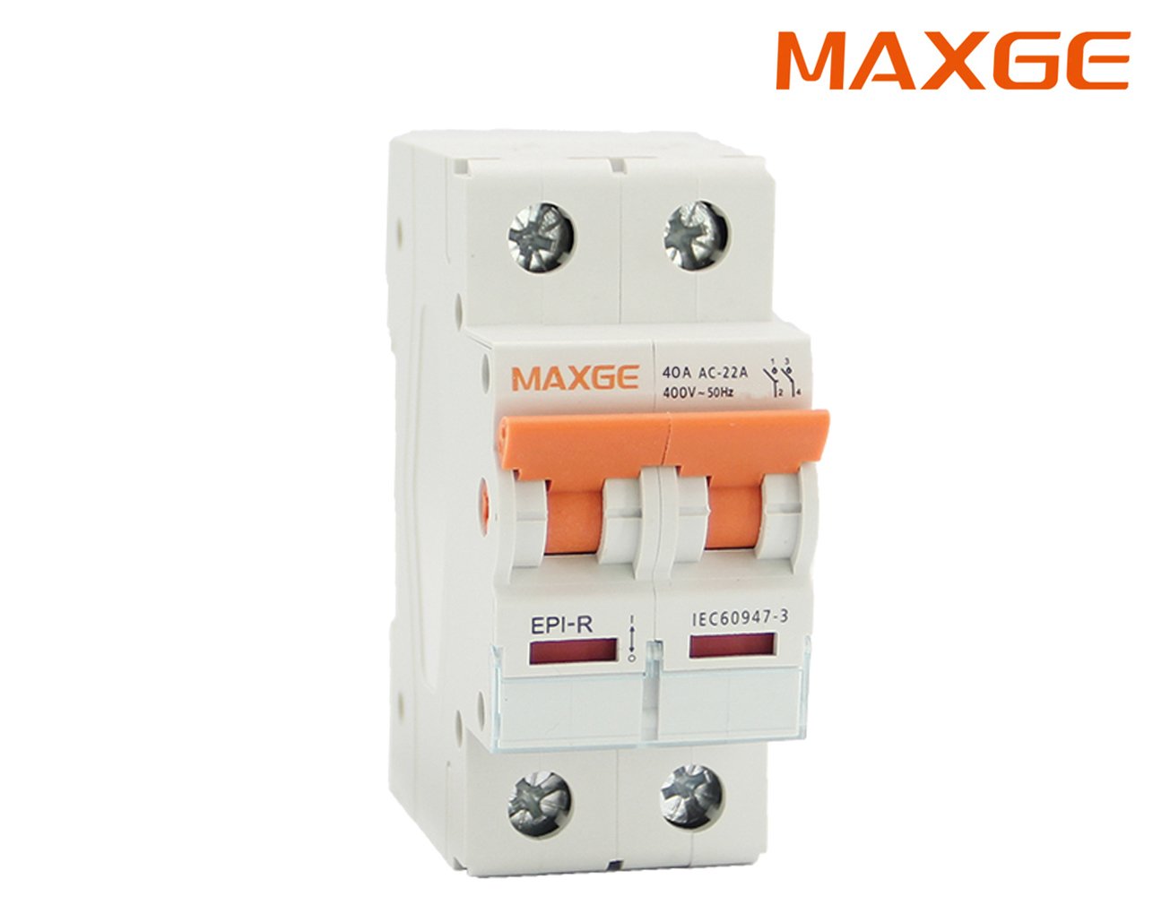 03.009.0036 ΔΙΑΚΟΠΤΗΣ ΡΑΓΑΣ 2P 40A 415VAC EPI-R MAXGE - Image 1