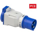 ADAPTOR ΒΙΟΜΗΧΑΝΙΚΟ ΑΡΣΕΝΙΚΟ 3P 16Α ΣΕ ΠΡΙΖΑ ΣΟΥΚΟ 16A IP44 9433100 PCE