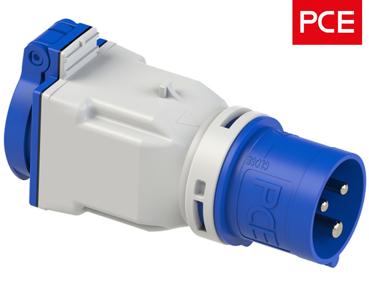 03.026.0000 ADAPTOR ΒΙΟΜΗΧΑΝΙΚΟ ΑΡΣΕΝΙΚΟ 3P 16Α ΣΕ ΠΡΙΖΑ ΣΟΥΚΟ 16A IP44 9433100 PCE - Image 1