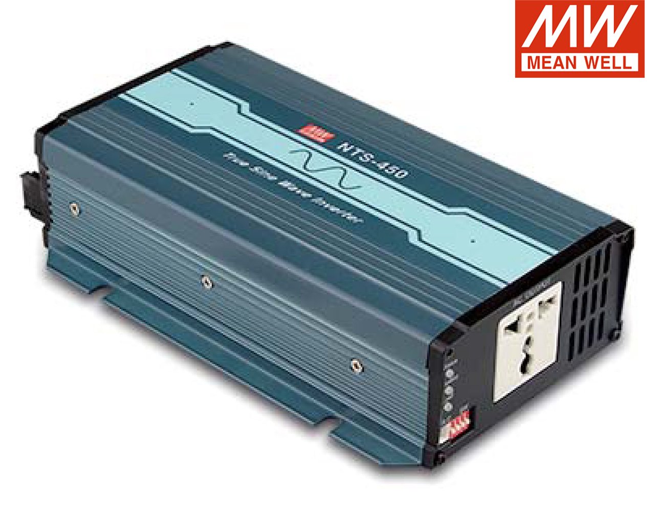 03.072.0196 INVERTER DC/AC ΚΑΘΑΡΟΥ ΗΜΙΤΟΝΟΥ 450W/12V NTS-450-212EU MEAN WELL - Image 1
