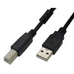 ΚΑΛΩΔΙΟ USB 2.0 A/M B/M 1.8m ΔΕΔΟΜΕΝΩΝ ΜΕ ΦΕΡΡΙΤΗ HIGH SPEED ΜΑΥΡΟ VIC BAG OWI