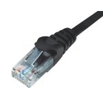 PATCH CORD CAT5e UTP 1.0m ΜΑΥΡΟ DATA