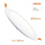 Οροφής Led Χωνευτό osram chip 20W 4000K - Image 2