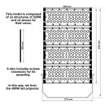 Προβολέας Led osram chip 400W 4000K magnum - Image 2