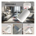 Φωτιστικό Οροφής for one GU10 Lamp White - Image 2