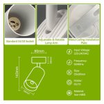 Φωτιστικό Οροφής for one GU10 Lamp White - Image 4