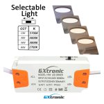 Οροφής Led Εξωτερικό Στρόγγυλο  osram chip 15W 4CCT UGR19 - Image 2