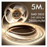 Ταινία Led 24V DC Bridgelux smd 20W/m 3000K 240Led/m - Image 2