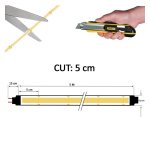 Ταινία Led 24V DC Bridgelux cob 12W/m 2700K 320Led/m - Image 6