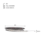 Ταινία Led 220V-240V AC SMD 15W/m 6500K (5m) 120Led/m - Image 3