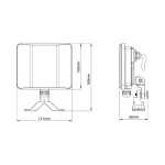 Προβολέας Led Full Screen 20W 6500K PIR Motion & Day Night - Image 2