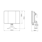 Προβολέας Led Full Screen 30W 6500K PIR Motion & Day Night - Image 2