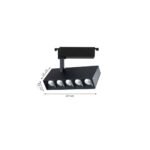 InLight Σποτ 20W μονοφασικής ράγας σε μαύρο χρώμα (T1-05800-Black ) - Image 2