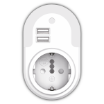 EL130101  | EL130101 | LED Night Light Sensor+2xUSB 5V 2.1A+Σούκο|0.5W|3000k|12lm|{enjoysimplicity}™ ELVHX
