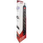 ELP130602 | ELP130602 | ΠΟΛ/ΖO 6Θ ΠΡΟΣΤΑΣΙΑΣ ΥΠΕΡΤΑΣΕΩΝmax3680W+ΔΙΑΚ.+USB+ΚΑΛ.1mt IP20 ΜΑΥΡΟ ELVHX - Image 2