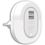 EL130801 | EL130801 | LED Night Light Sensor+2xUSB 5V 2.1A|0.5W|3000k|12lm|{enjoysimplicity}™ ELVHX - Image 2