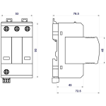 16371 | 16371 | HLSA6,5 PV 1000 M S  |PV SPD T1+T2 ANTIKEΡΑΥΝΙΚΟ & ΑΠΑΓΩΓΟΣ ΥΠΕΡΤΑΣΕΩΝ ΓΙΑ ΦΩΤΟΒΟΛΤΑΙΚΑ |Hakel® ELVHX - Image 2