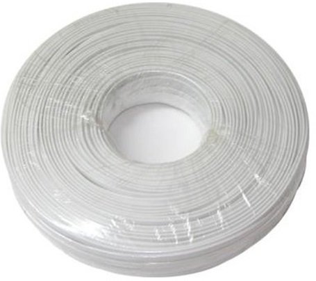 175-kouloura9 SM175-WHITE Λευκό τηλεφωνικό καλώδιο 100m - Image 1