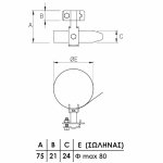 19941 | 19941 | ΑΝΟΞΕΙΔΩΤΟ ΚΟΛΑΡΟ Φ 0 -max 80mm|Αγωγό Φ8-10mm Ss V2A (AISI 304) ELVHX - Image 2
