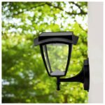 LED SOLAR WALL LAMP 3000K+6000K MATT BLACK BODY - Image 2