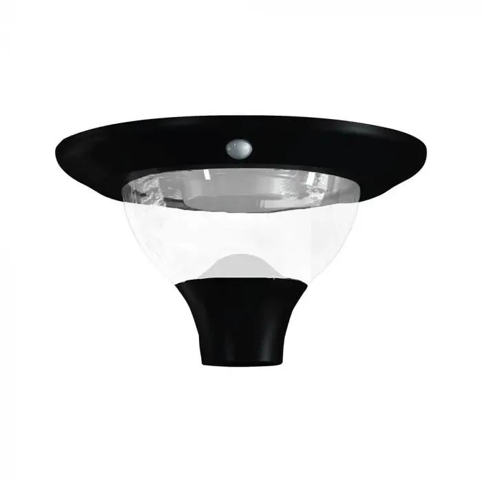 24098 VTAC - Φωτιστικό Κήπου Ηλιακό LED 15W CCT με Αισθητήρα PIR IP65 για Κολώνα - SKU: 24098 - Image 1