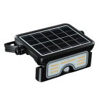 VTAC – Προβολέας LED Ηλιακός 7W CCT 3 σε 1 (3000K / 4000K / 6500K) με Αισθητήρα Κίνησης PIR Μαύρος - SKU: 24341
