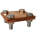 331-9 | 331-9 | ΣΥΝΔΕΤΗΡΑΣ Τ/T 60x60: 2ΤΑΙΝΙEΣ 30x4|3ΠΛΑΚΕΣ|Cu ELVHX - Image 2